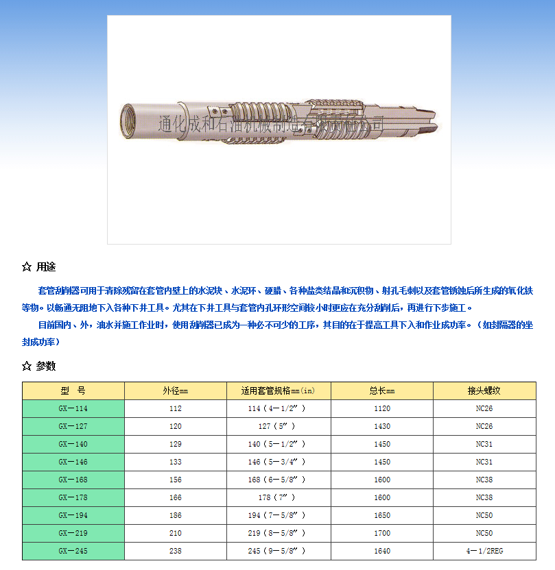 彈簧式套管刮削器(圖1)